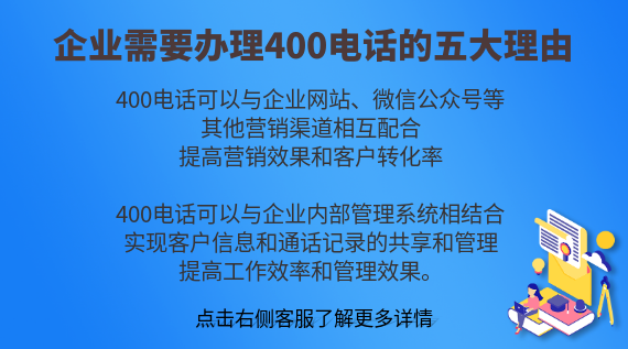 企業需要辦理400電話的五大理由