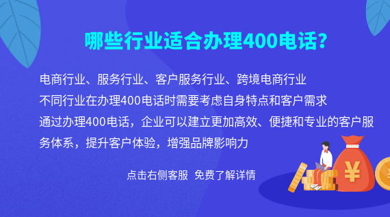 哪些行業適合辦理400電話?