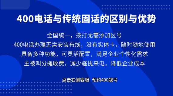 400電話與傳統固話的區別與優勢