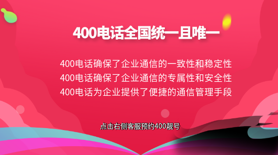 400電話全國統一且唯一