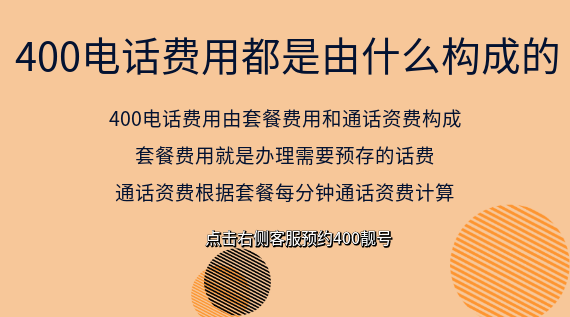 400電話費用都是由什么構成的